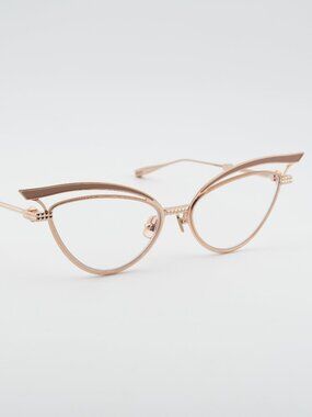 Valentino V-GLASSLINER VLX-118F Eyeglasses Gold/Nude 55mm Cat Eye Frame
